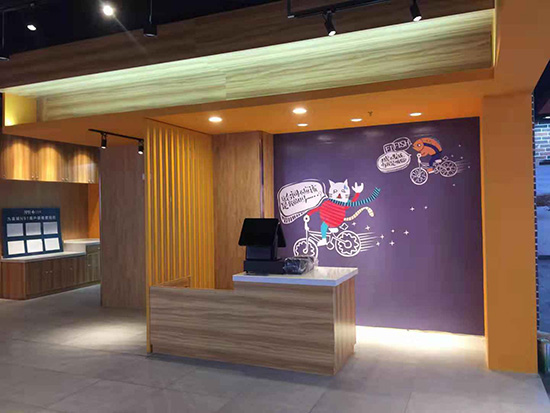 魚你在一起酸菜魚米飯餐廳裝修設(shè)計實拍圖